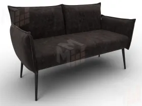 Диван прямой Лига-083 ( велюр BRUT 17 коричневый )