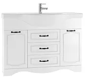 Тумба под умывальник "Классика 120" RICH белое дерево Домино