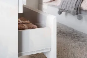 Комод Токио 4 ящика Белый текстурный 