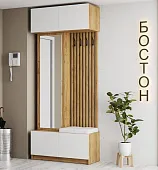 Прихожая Бостон (МДФ белый глянец)