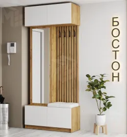 Прихожая Бостон (МДФ белый глянец)