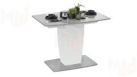 Стол раздвижной Аризона Тип 1 - КМ+02.85.000.001 Белый, Ателье светлый глянец