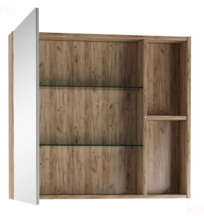 Шкаф-зеркало Craft 80 левый/правый Домино