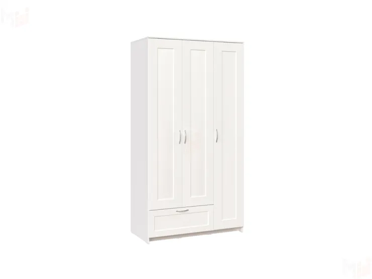 2.02.01.480.1 СИРИУС шкаф 3 двери и 1 ящик 117х59х220 белый RU