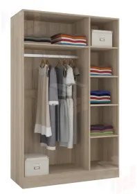 Шкаф Леси 3-х створчатый (дуб сонома/белый)