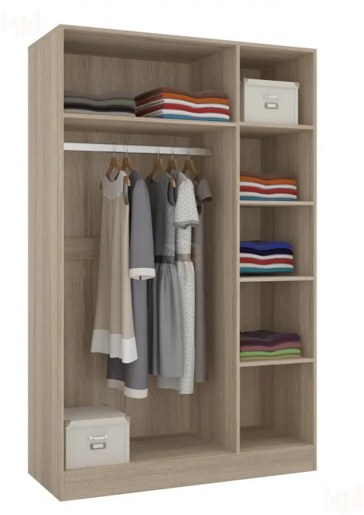 Шкаф Леси 3-х створчатый (дуб сонома/белый)