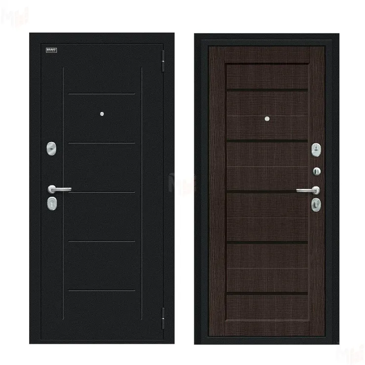 Входная металлическая дверь Борн Букле черное/Wenge Veralinga