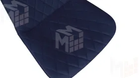 Стул OSCAR Белый муар, Велюр L005 синий