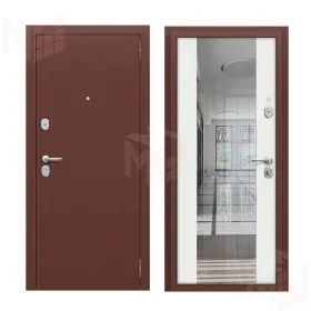 Входная металлическая дверь Тайга-7 Антик Медный/Белый