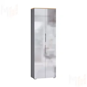 Шкаф для одежды Октава серый графит 13.338