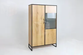 Шкаф-витрина Виртон 21 Дуб Крафт Золотой