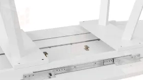 Стол обеденный TESCA 2 Белый муар, Стекло матовое белое