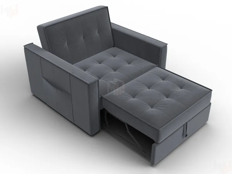 Кресло-кровать Лига-104 (80) ( SEVEN 17 серый )