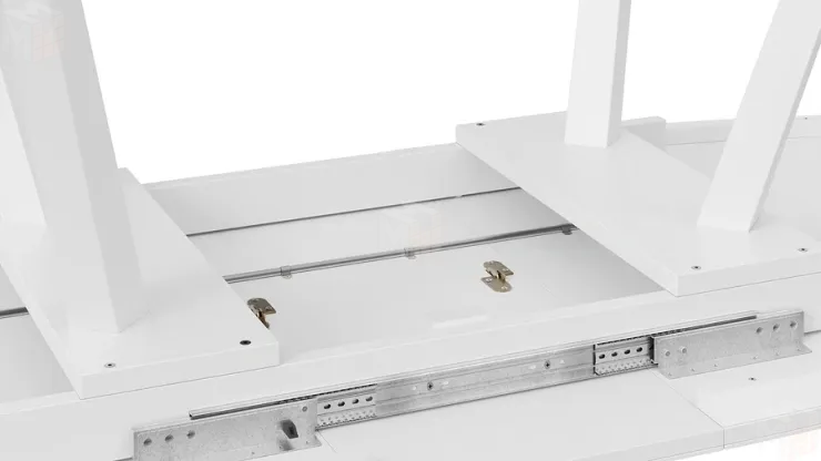 Стол обеденный TESCA 2 Белый муар, Стекло матовое белое