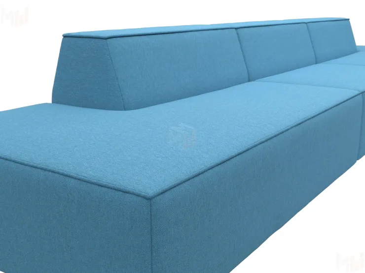 Диван прямой модульный Монс Лонг ( Амур голубой )