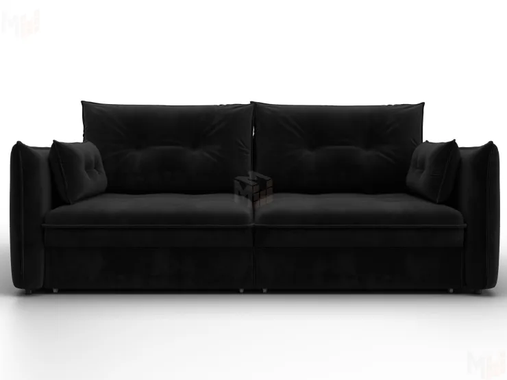 Диван прямой Лига-100 НПБ ( SEVEN 35 черный )