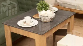 Стол обеденный Промо тип 1 Дуб Крафт золотой, Ателье темное