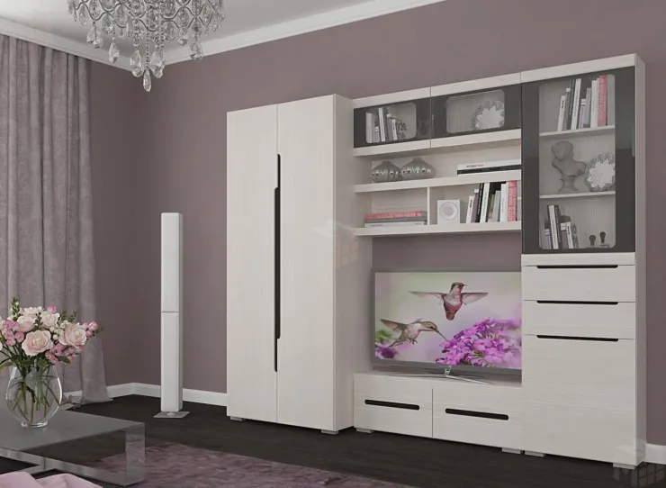 Гостиная Эколь-01 (сандал светлый)