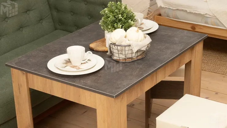 Стол обеденный Промо тип 1 Дуб Крафт золотой, Ателье темное