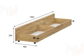 Ящик для кровати Милан Дуб Золотой