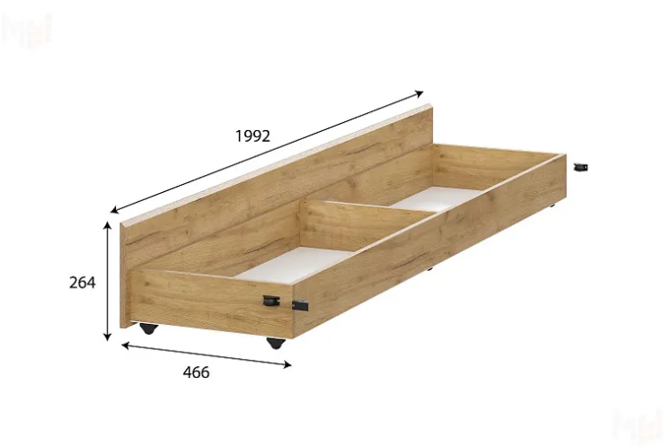 Ящик для кровати Милан Дуб Золотой
