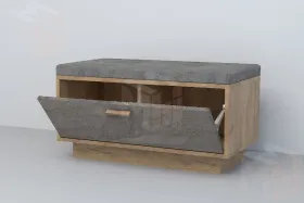 Обувница Об-1  ПД Эго Дуб Крафт/Камень Темный