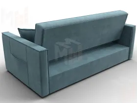 Диван прямой Лига-104 (160) ( SEVEN 113 бирюзовый )