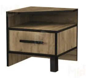 Тумба прикроватная Лофт 12 Дуб Крафт Золотой