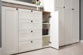 Комод Остин 16.221 белый шагрень