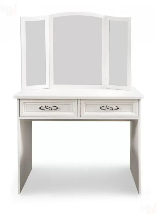 Туалетный столик Мишель белый матовый, без зеркала