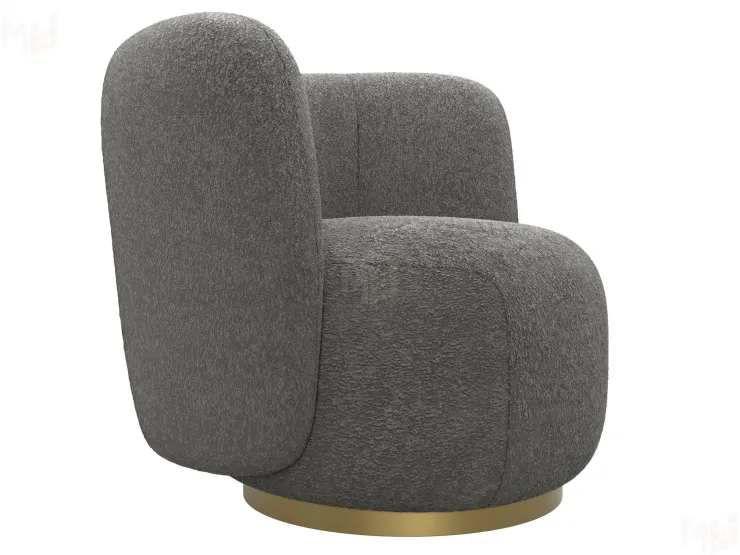 Кресло Лига-072 ( букле CAMBY 86 темно-серый )