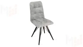 Стул Аспен К3 Черный муар, Велюр Wellmart Silver