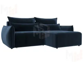 Диван угловой Лига-051 НПБ угол универсальный ( TOWER 13 синий )