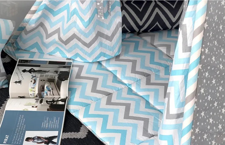 Вигвам зигзаг небесный/звездопад на сером