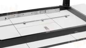 Стол обеденный Равенна Тип 1 Черный муар, Серый бетон