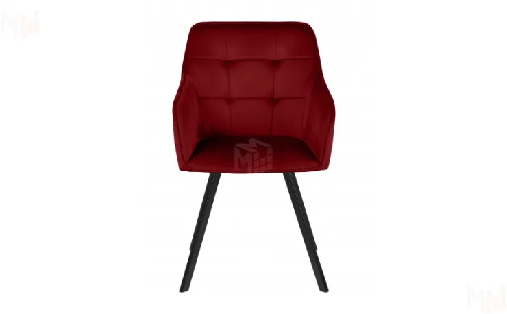 Кресло поворотное Мони Confetti bordo/черный