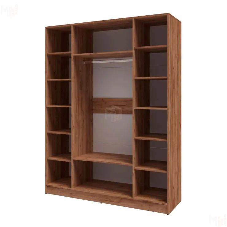 Шкаф Вегас 1600 дуб крафт табачный/дуб крафт белый