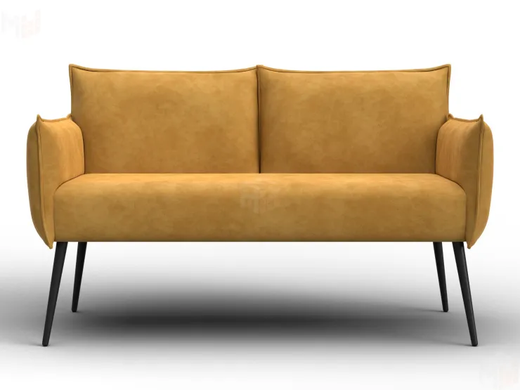Диван прямой Лига-083 ( велюр BRUT 10 желтый )