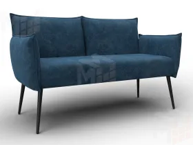 Диван прямой Лига-083 ( BRUT 11 синий )