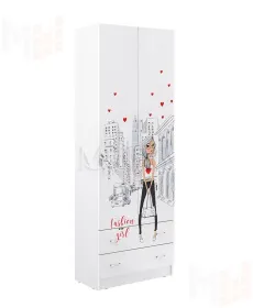 Шкаф Вега New Girl (белый)