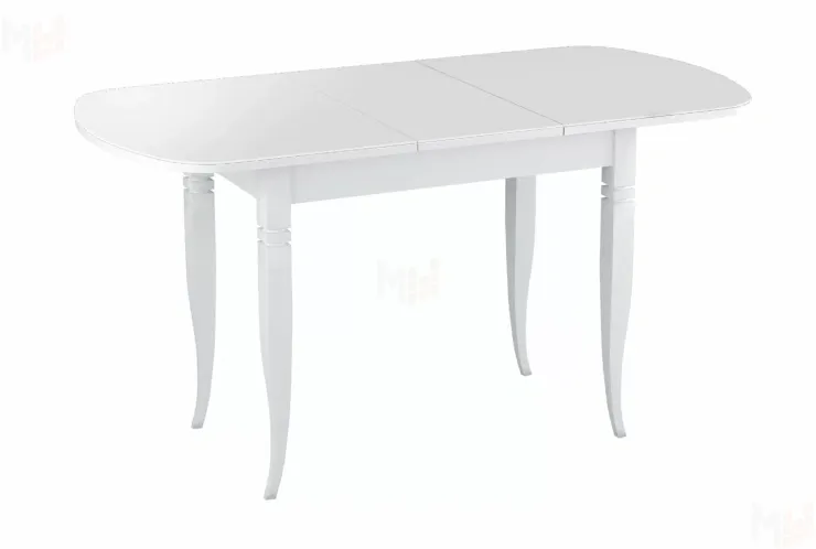 Стол раскладной Хоста с резными опорами Белый