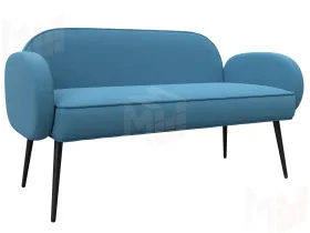 Диван прямой Лига-086 ( Амур 10 голубой )