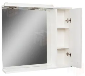 Шкаф-зеркало Cube 80 Эл. левый/правый Домино 