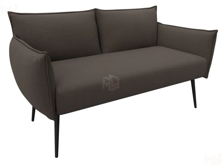 Диван прямой Лига-083 ( рогожка Амур 05 коричневый )