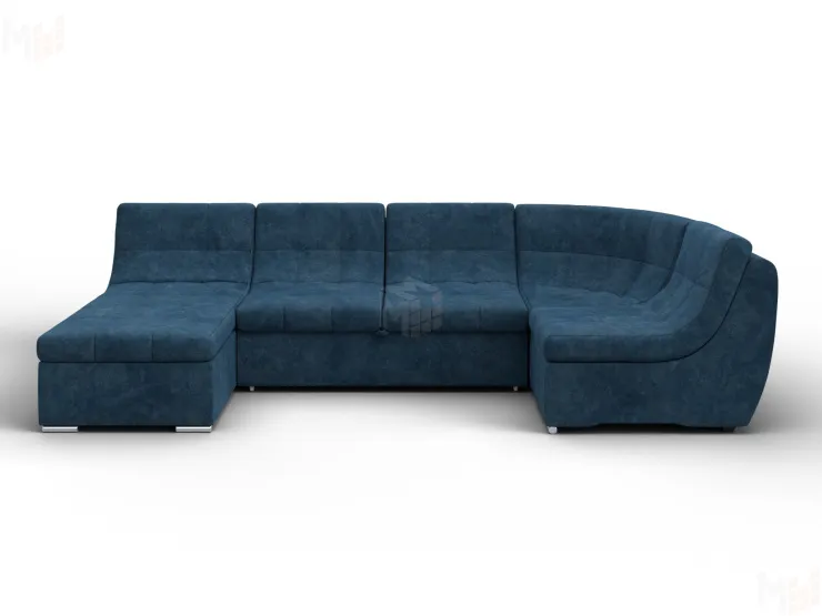Диван П-образный модульный Холидей ( BRUT 11 синий )