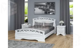 Кровать Грация-1 (140*200) античный белый