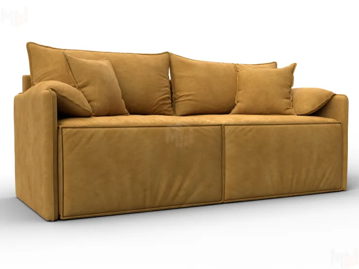 Диван прямой модульный Лига-106 ( BRUT 10 желтый )