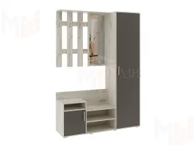 Прихожая Визит (крафт белый/графит)