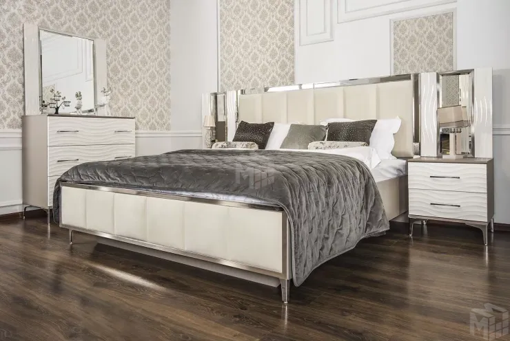 Кровать Гравита 180x200 см белый глянец