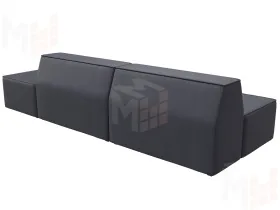 Диван прямой модульный Монс Модерн правый ( GRIFON 15 серый )